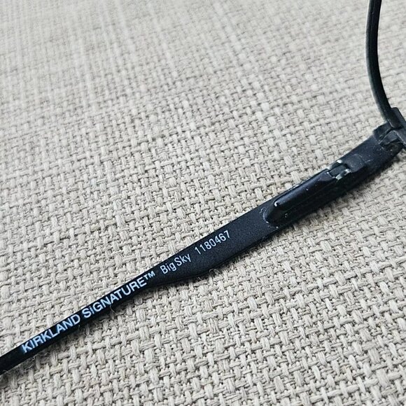 Kirkland Signature Glasses/Sunglasses Frame SATIN BLACK BIG SKY Made Italy - Picture 8 of 12